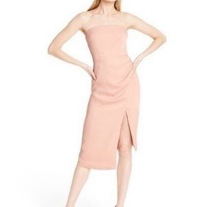 Target pale pink strapless dress